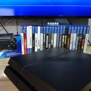 Playstation PS4 Lot Console, New Controller, HDMI, 25 Games